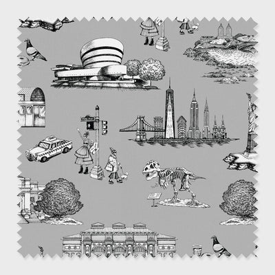 New York Toile Fabric dombezalergii