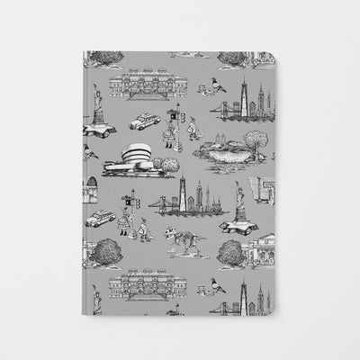 Journal Grey New York Toile Journal dombezalergii