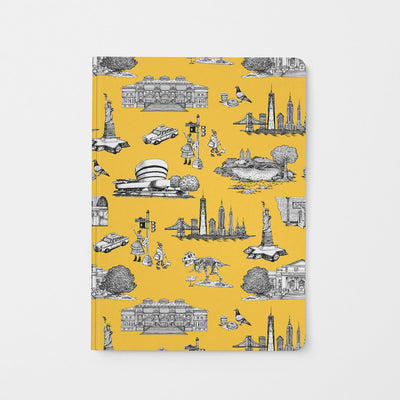 Journal Yellow New York Toile Journal dombezalergii