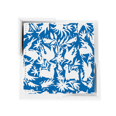 Coaster Set Blue White Otomi Coaster Set dombezalergii