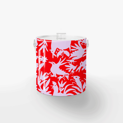 Ice Bucket Red Lilac / Lucite Otomi Ice Bucket dombezalergii