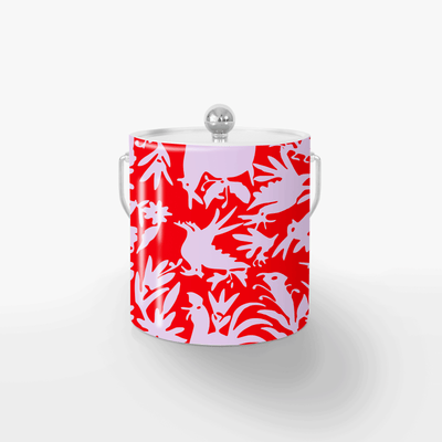 Ice Bucket Red Lilac / Silver Otomi Ice Bucket dombezalergii