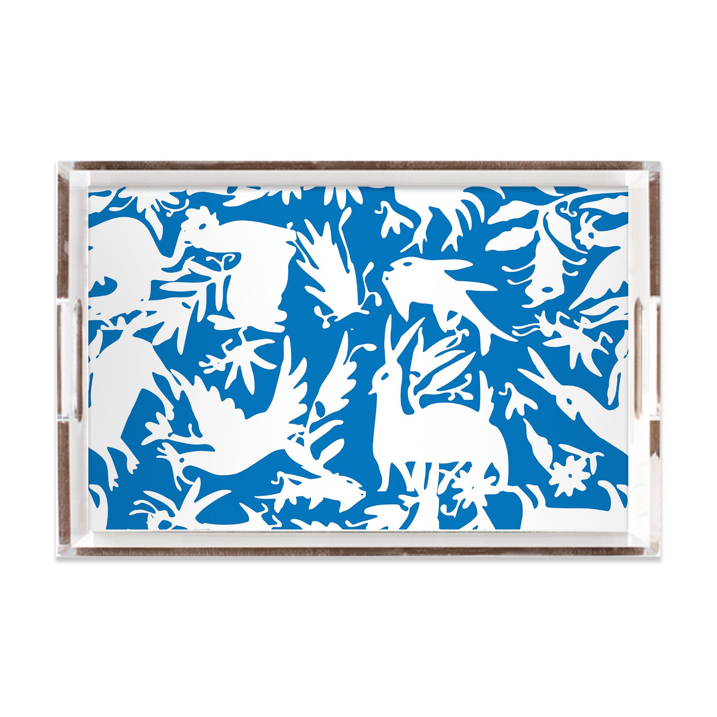 Lucite Trays 11x17 / Blue White Otomi Lucite Tray dombezalergii