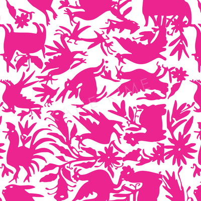 Wallpaper Single Roll / Pink Otomi Wallpaper dombezalergii