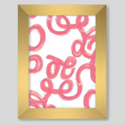 Gallery Prints Pink / 8x10 / Gold Frame Penelope Art Print dombezalergii