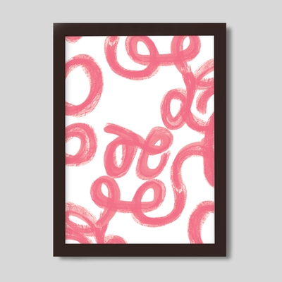 Gallery Prints Pink / 8x10 / Walnut Frame Penelope Art Print dombezalergii