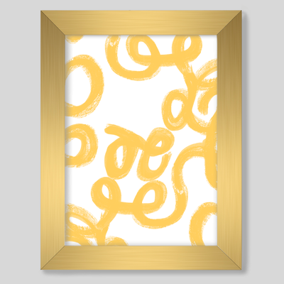 Gallery Prints Yellow / 8x10 / Gold Frame Penelope Art Print dombezalergii