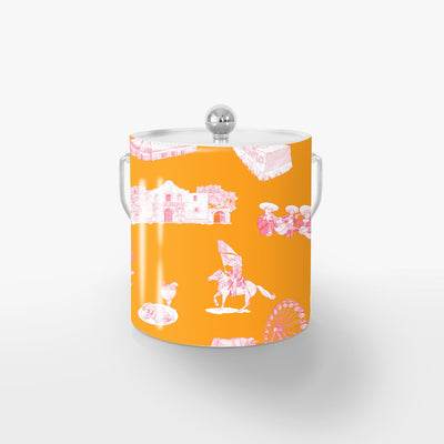 Ice Bucket Gold / Orange Pink San Antonio Toile Ice Bucket dombezalergii