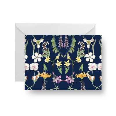 Folded Notecard Navy Versailles Folded Notecard dombezalergii