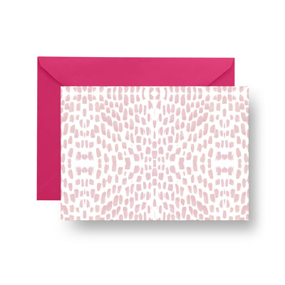 Folded Notecard Pink Watermarks Folded Notecard Set dombezalergii