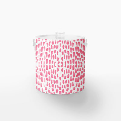 Ice Bucket Pink / Lucite Watermarks Ice Bucket dombezalergii