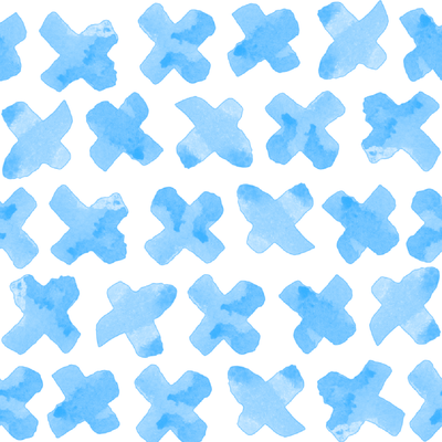 Peel & Stick Wallpaper Blue / 24"x 48" X's Peel & Stick Wallpaper dombezalergii