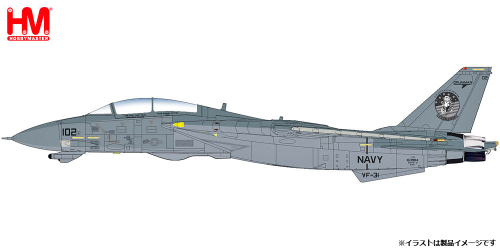 【予約商品】F-14D アメリカ海軍 第31戦闘攻撃飛行隊 「トムキャッターズ」 退役時 「トムキャット・サンセット」 2006年（保存機）  #102/#163904 1/72 (HM20230118R) [HA5245]