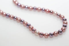 Pink Faux Pearl Necklace