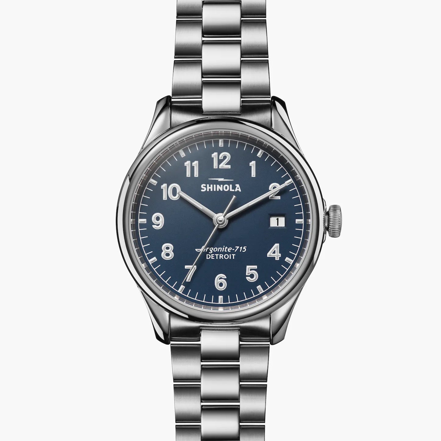 Shinola Vinton 38MM Midnight Blue Dial and Stainless Steel Watch