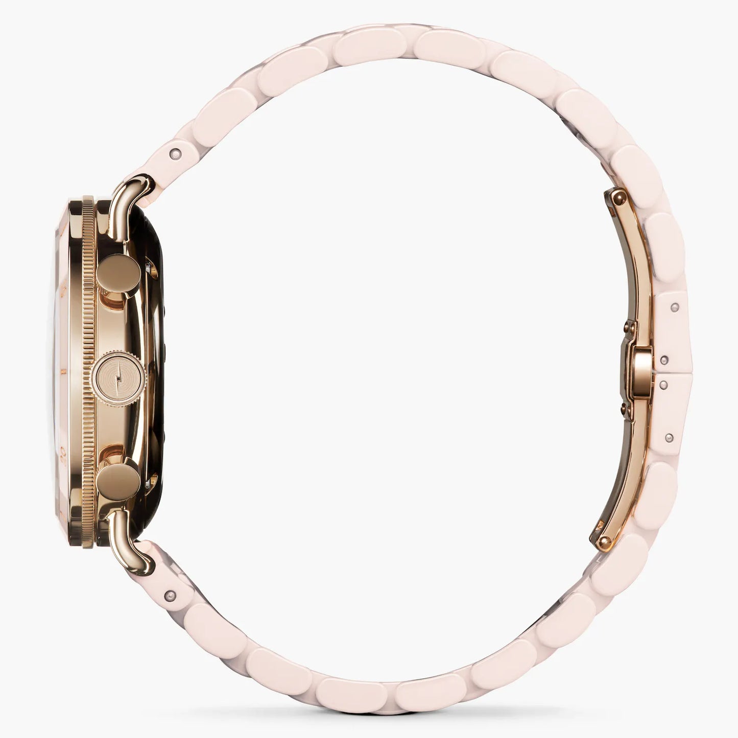 Shinola Canfield Women's 40MM Mother of Pearl Dial and Blush Pink Ceramic Watch