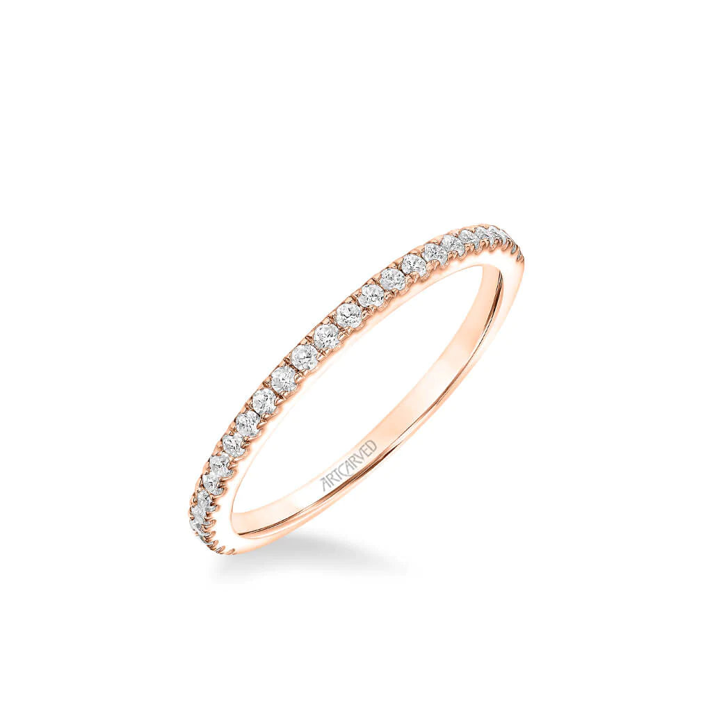 Art Carved Kit Classic Diamond Wedding Band