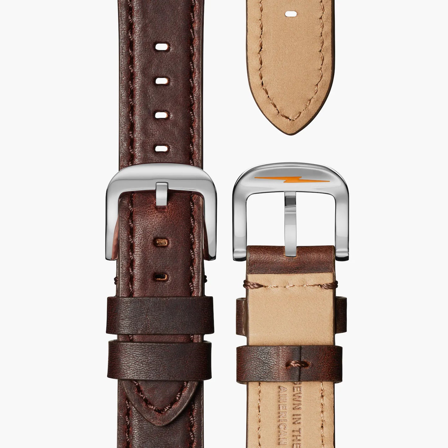 Shinola Runwell 41MM Midnight Blue and Leather Strap Watch