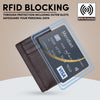 Mens Card Holder Purse RFID Leather Card Holder for Men