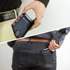Credit Card Holder for Men Slim Smart RFID Leather Card Case Blue