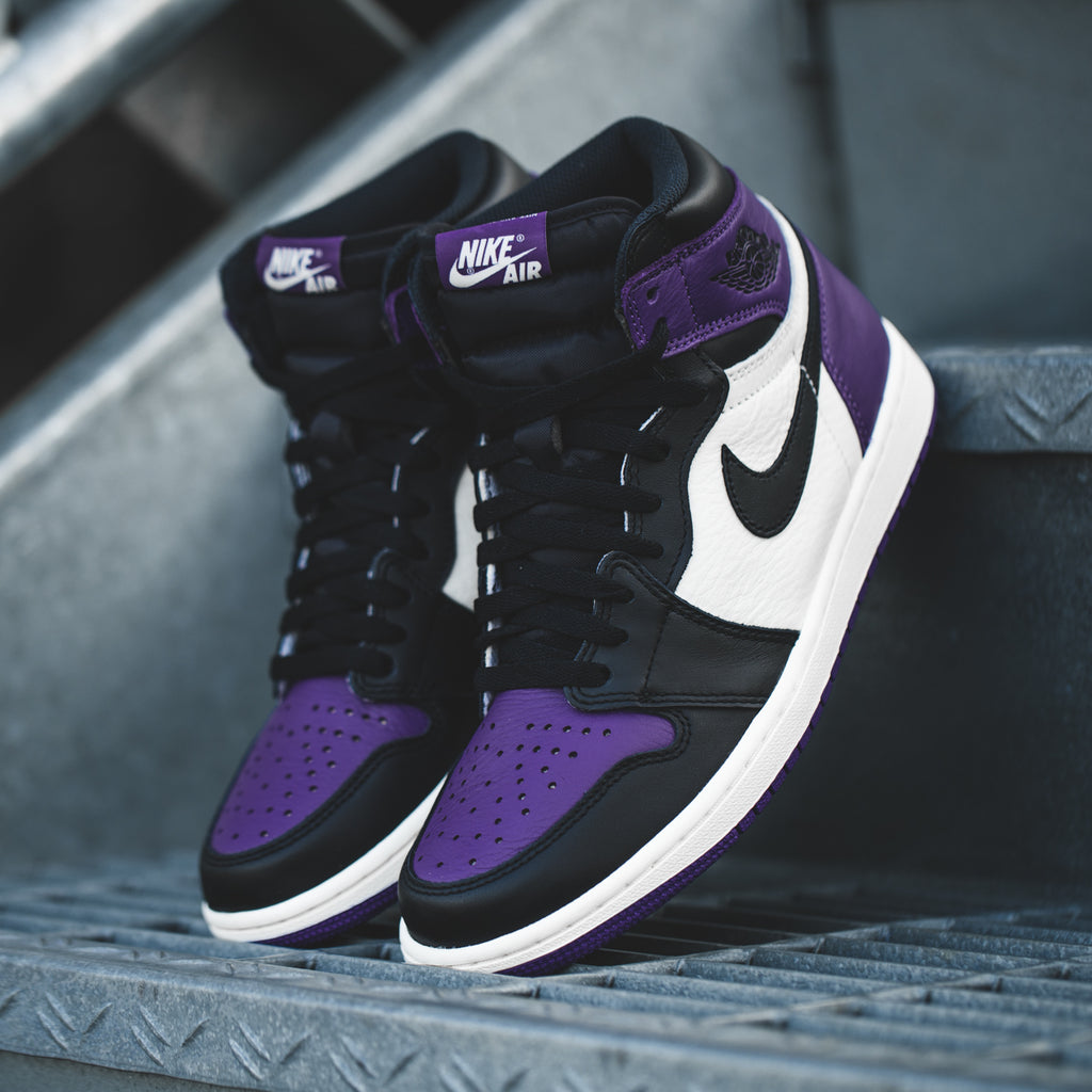 og court purple jordan 1