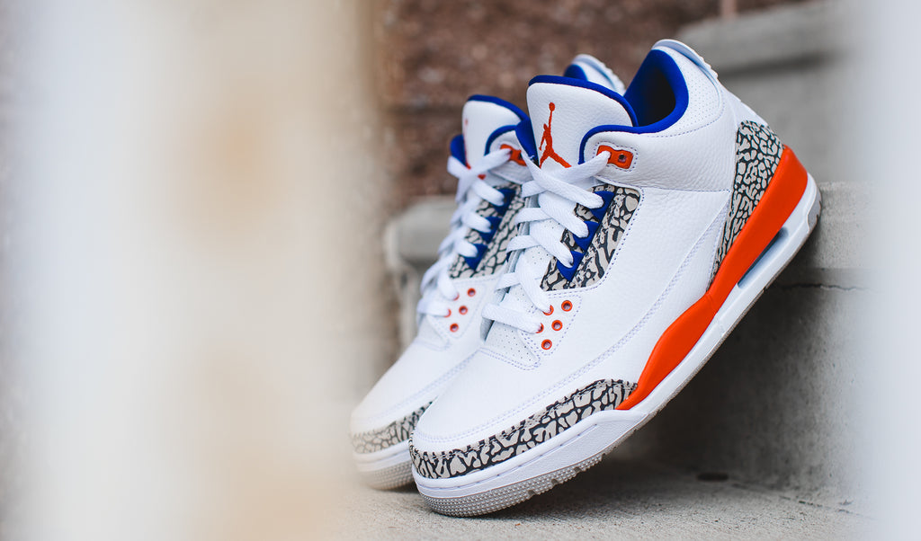 jordan 3 white blue orange