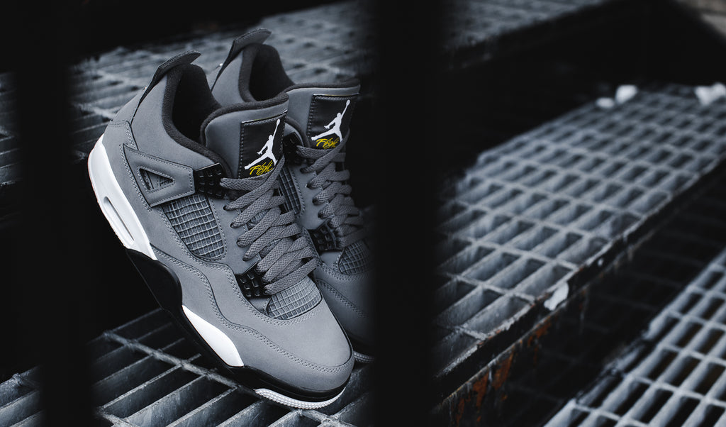 grey jordan 4 retro