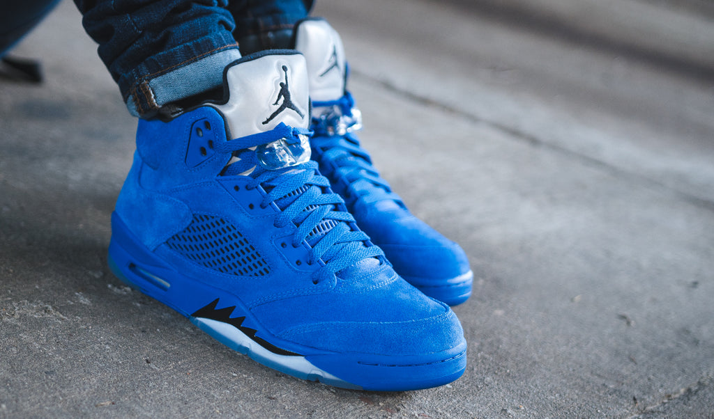 jordan blue suede 5