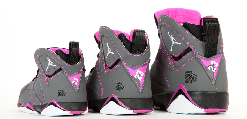 grey and pink jordans 7