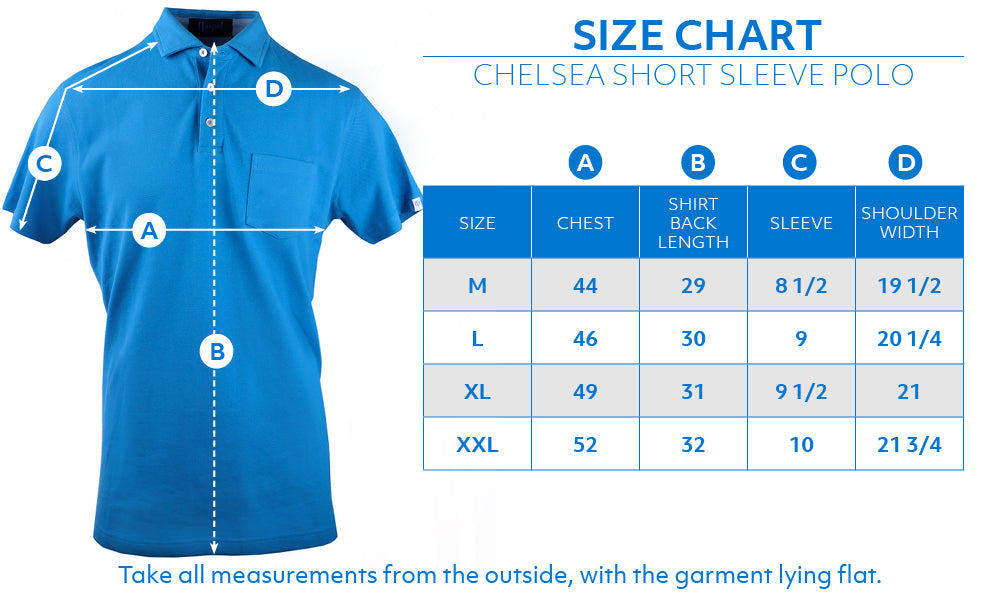 Chelsea Size Chart - Haspel