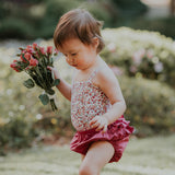 ruffle bloomer - raspberry voile