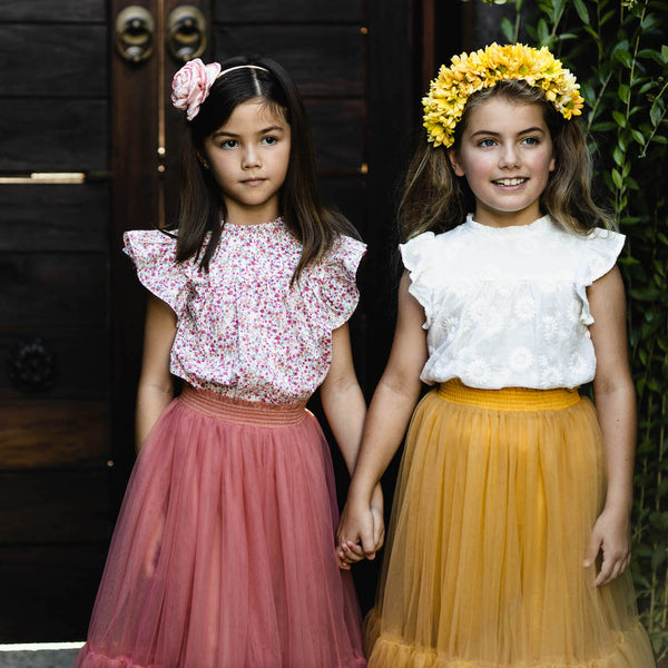 mustard tutu skirt