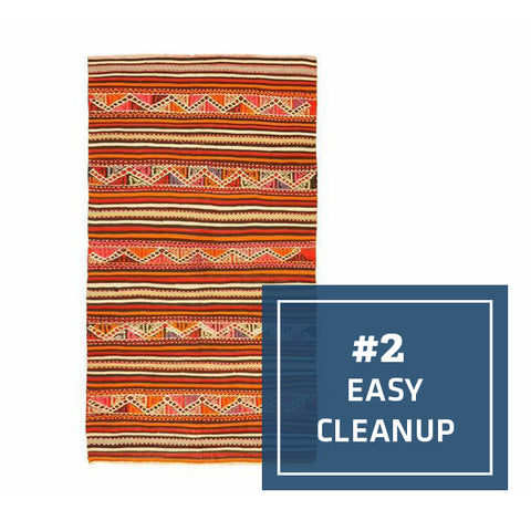 2/5 Ways Kilims Are the Perfect Kitchen Rug: Easy Cleanup