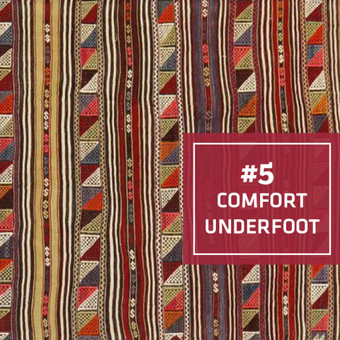5/5 Ways Kilims Are the Perfect Kitchen Rug: Comfort Underfoot