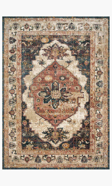 Evie Collection Rug in IVORY / SPICE | Floorplan Rugs