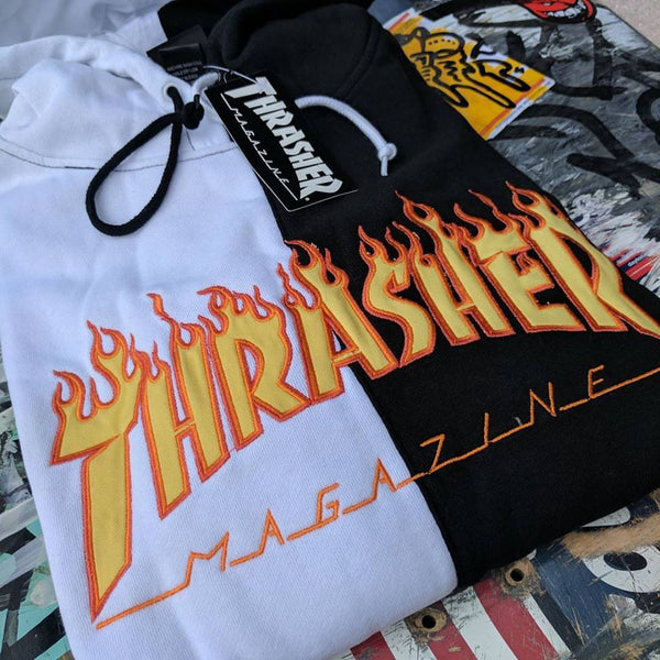 thrasher split hoodie