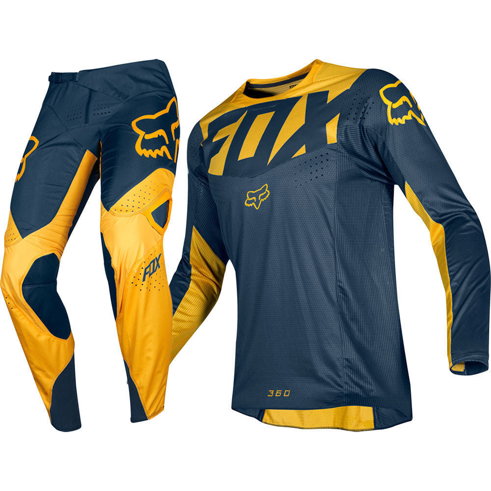 Más grande cristiandad películas Equipación Fox Racing azul y amarillo - motocross/enduro – ingeniousmx