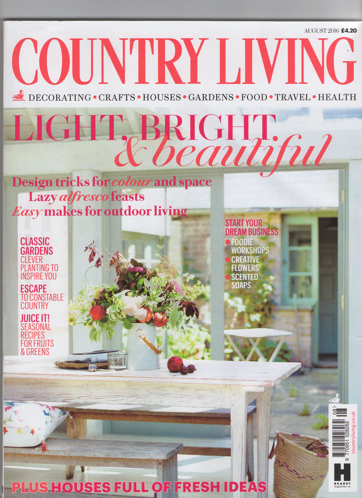 Country Living August 2016 - The Raw Soap Company (Cover)