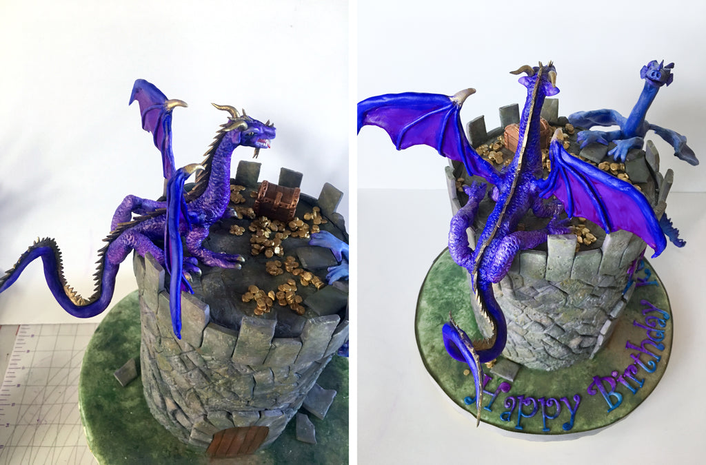 Dragon cake topper by Jenny Kennedy