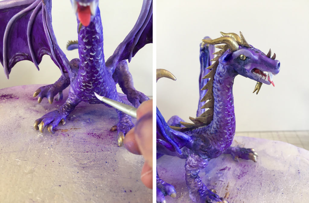 Finishing touches on your dragon