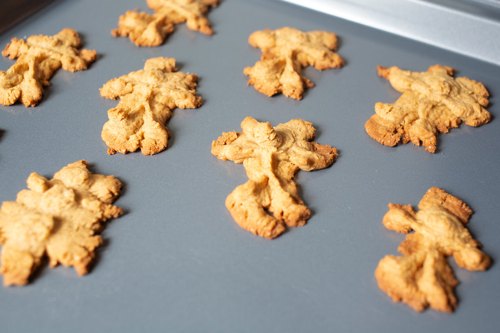 Vegan Gluten Free Peanut Butter Press Cookies