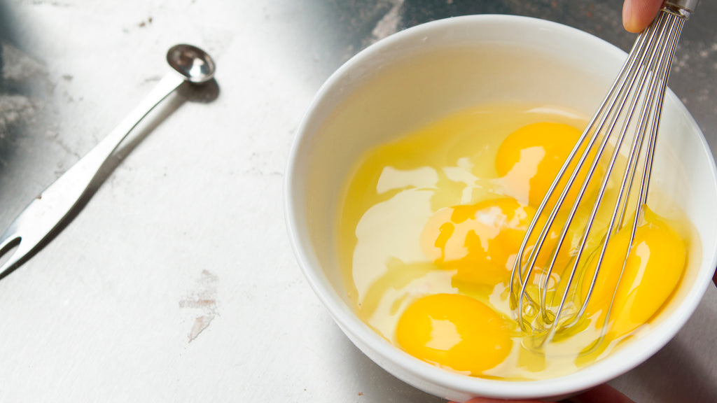 Whisk the egg