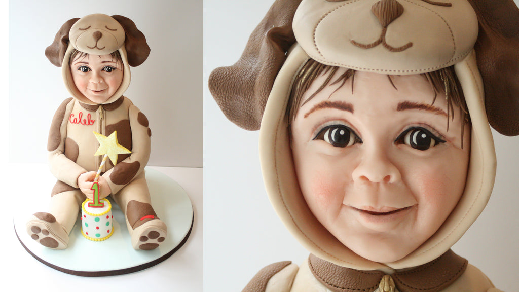 3D baby cake by Elisa Strauss using Sugar Shapers