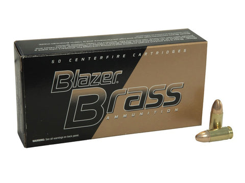 CCI Blazer Brass Ammunition 9mm Luger 115 Grain Full Metal Jacket