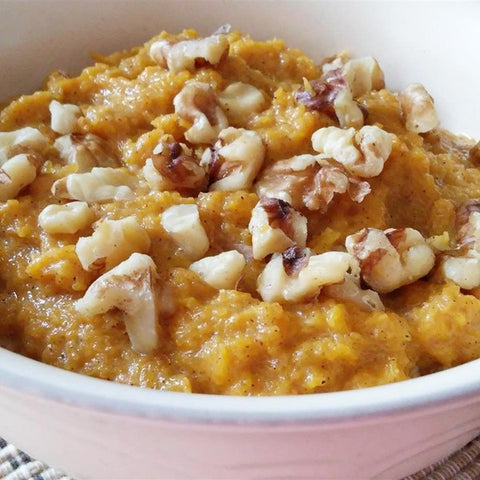 butternut squash cinnamon porridge paleo diet breakfast recipes quick and healthy | content by Tree Hut Co. 