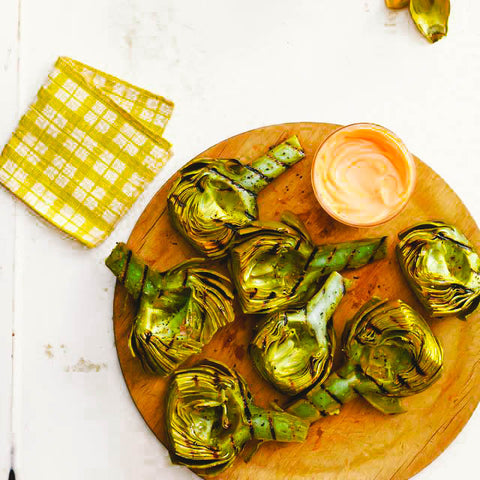 11 Tasty Recipes for a Father's Day Cookout: Grilled Artichokes with Honey Dip