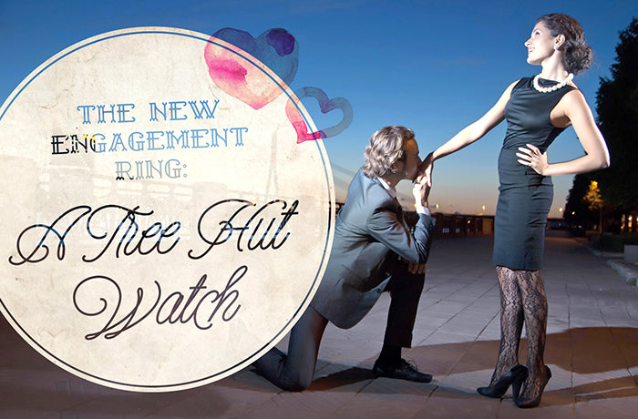 The new engagement ring: a tree hut watch 