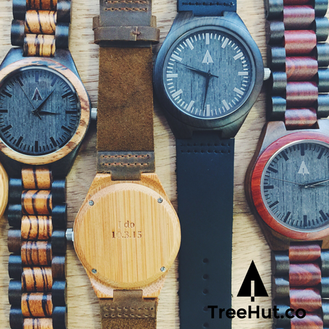 The bamboo wooden watch is equipped with high quality Japan quartz movement. Diameter of the dial 1.7 inches. Strap is made of genuine leather.  • Watch made from Real Wood • Japanese Quartz movement  • Strap made from genuine leather • High Quality Soft Genuine Leather for your everyday wear • Minimalist Design • Durable & Long Lasting • Next business day shipping if no engraving services needed. 