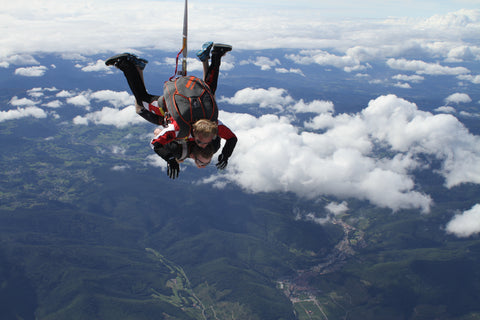 skydiving is a thrill like love | treehut wooden watches 