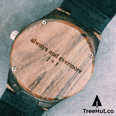 The bamboo wooden watch is equipped with high quality Japan quartz movement. Diameter of the dial 1.7 inches. Strap is made of genuine leather.  • Watch made from Real Wood • Japanese Quartz movement  • Strap made from genuine leather • High Quality Soft Genuine Leather for your everyday wear • Minimalist Design • Durable & Long Lasting • Next business day shipping if no engraving services needed. 